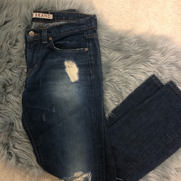 J Brand pencil leg distressed jeans - Picture 2 of 3